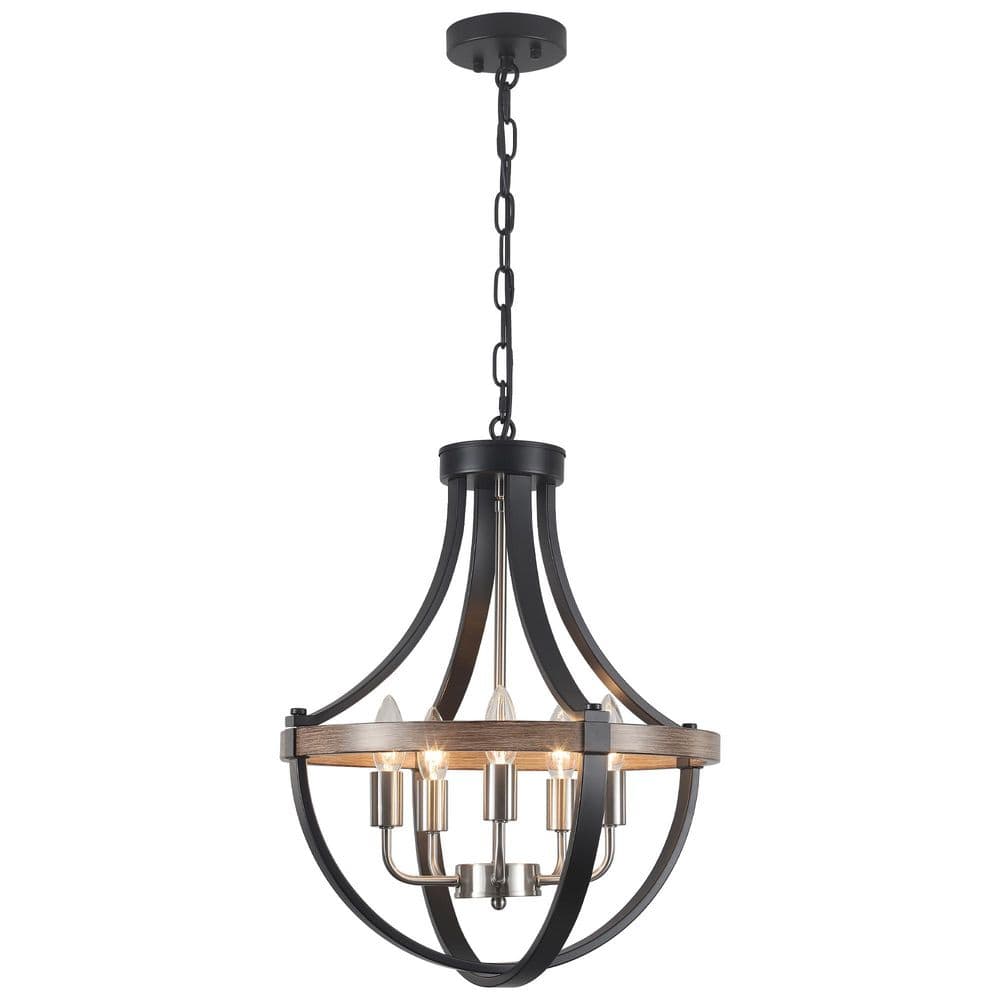 5-Light Nickel Vintage Candle Design Hanging Linear Chandelier Lighting for Kitchen Island price history on PriceWatchPro