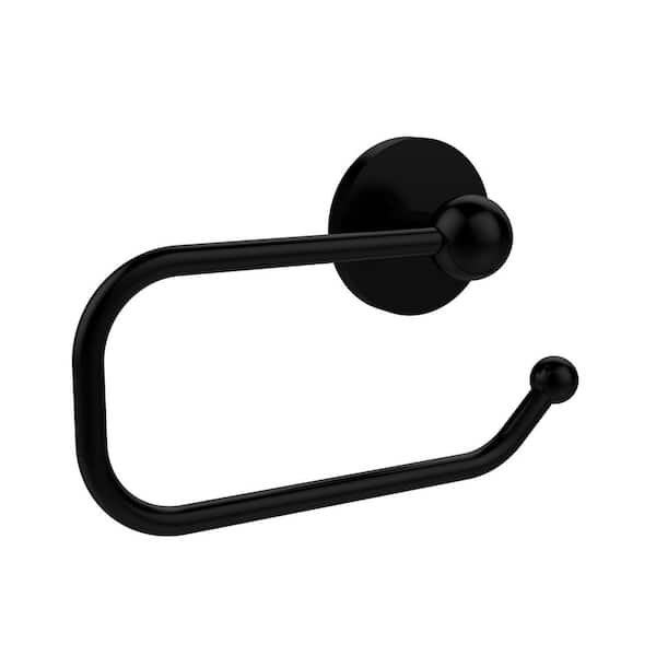 Allied Brass Prestige Skyline Collection European Style Single Post Toilet Paper Holder in Matte Black