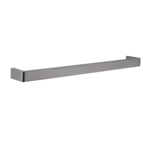 Stainless Steel 24 in. Wall Mounted Towel Bar Towel Holder in Matte Gray