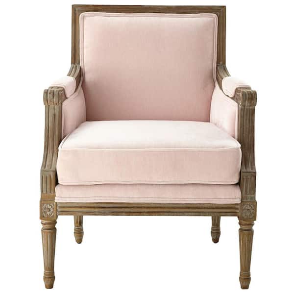 Home Decorators Collection Miria Carre Blush Upholstered Accent Chair
