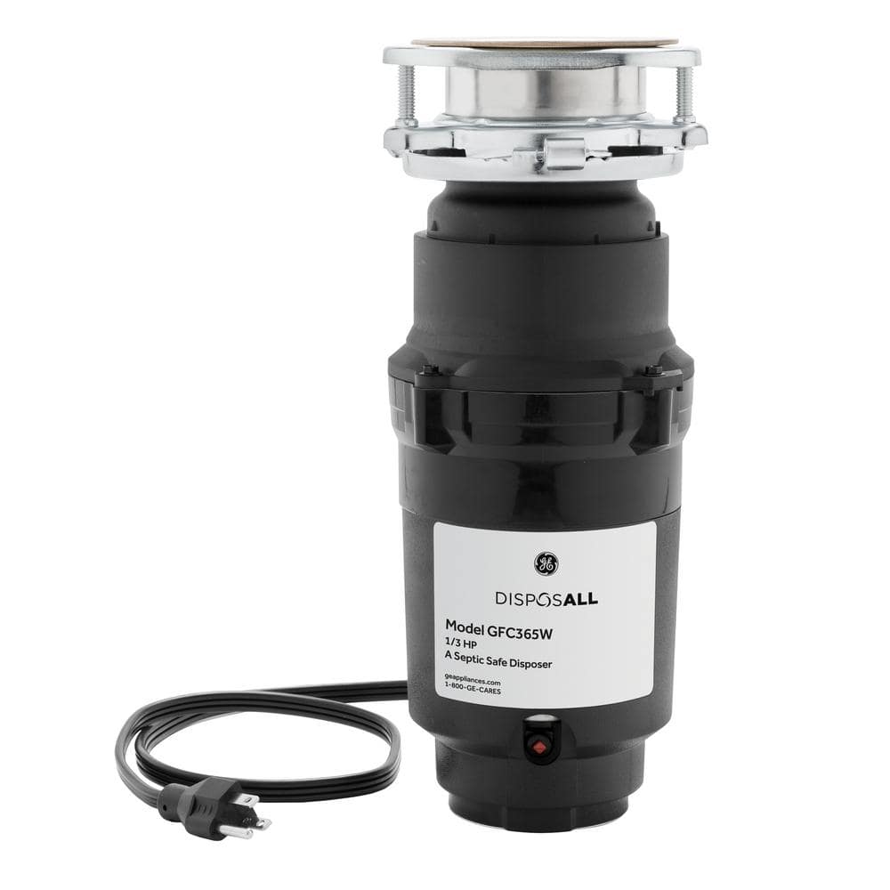 DISPOSALL 1/3 HP Continuous Feed Garbage Disposal - Corded