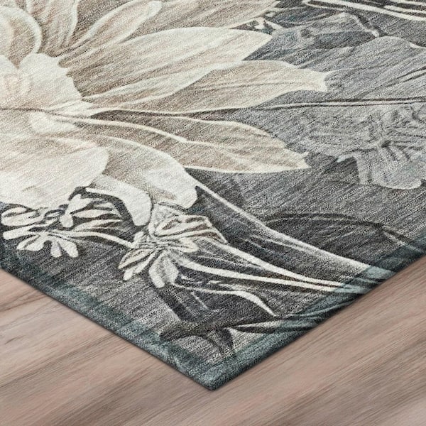 Chantille Machine Washable Indoor/Outdoor Abstract ACN2933 Gray 10 ft. x 14 ft. Area Rug