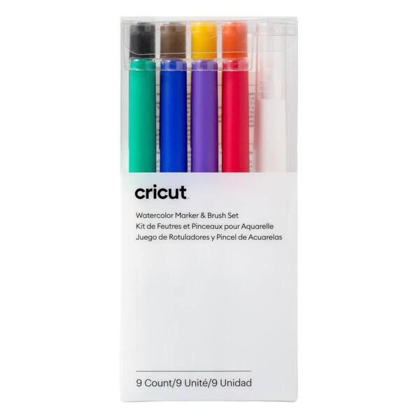 plein Bewonderenswaardig Cilia Cricut Watercolor Marker and Brush Set (9-Count) 2009979 - The Home Depot
