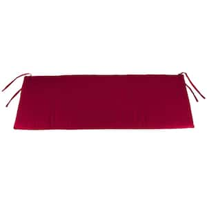 41 in. L x 17 in. W x 3 in. T Outdoor Bench Cushion in Barn Red