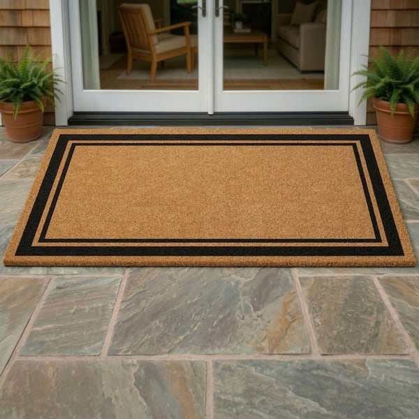 Coir 36 in. x 72 in. Indoor/Outdoor Non-Slip Entry Mud Mat, Brown