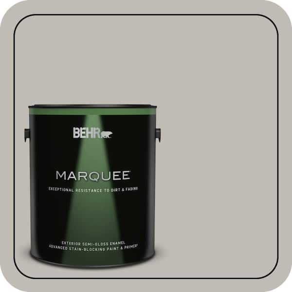 BEHR MARQUEE 1 gal. #MQ6-23 Pumice Semi-Gloss Enamel Exterior Paint & Primer