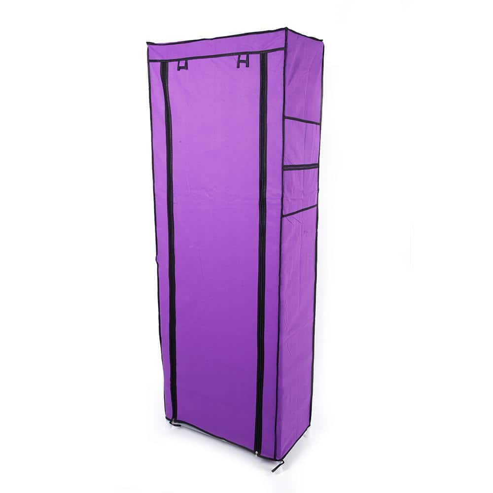 Karl home 62.99 H 27 Pairs 9-Tier Purple Fabric Shoe Rack 302589543863 ...