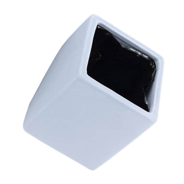 Cube 3-1/2 in. x 4 in. Sky Ceramic Wall Planter