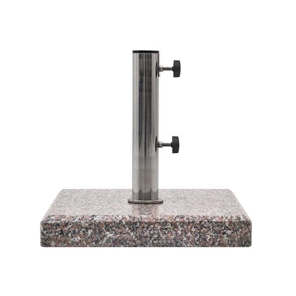 42 lbs. Premium Heavy Duty Square Granite Patio Umbrella Base in Gray