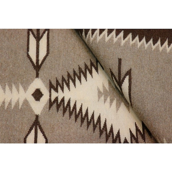 Tuscany Mocha/Brown 3 ft. x 5 ft. Geomatric Area Rug