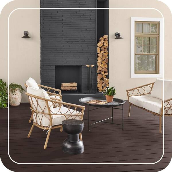 BEHR DECKplus 1 gal. #PPF-51 Dark Walnut Solid Color Waterproofing