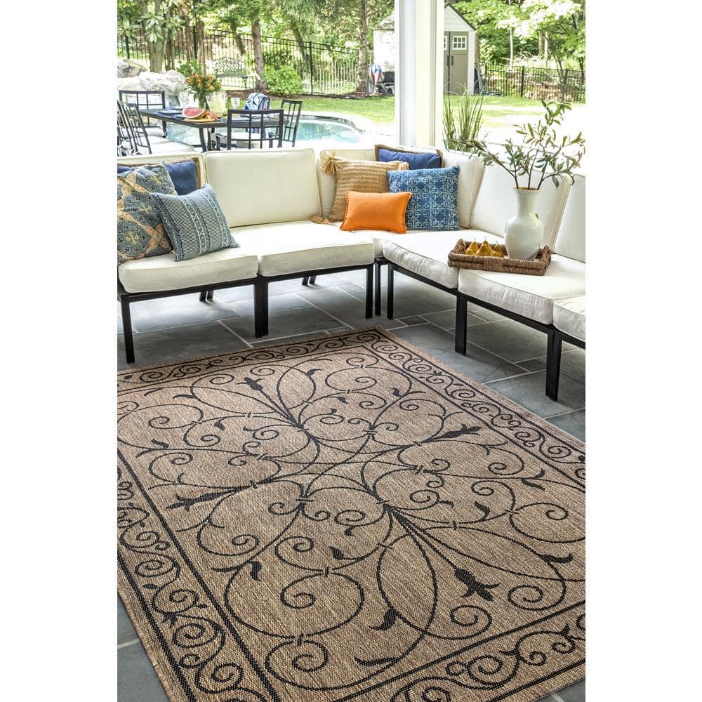 Kathleen Brown Rectangular Synthetic Indoor/Outdoor Area Rug