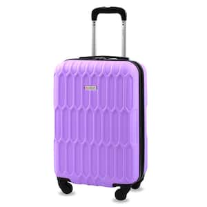 Honeycomb 20 in. Lilac Carry-On Expandable Spinner Suitcase