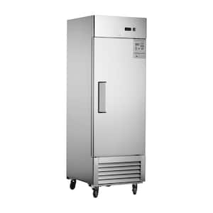 27 in.18.68 cu. ft. Commercial Freezer Single Solid Door Reach-in Freezer Upright Fan Cooling Freezer in Stainless Steel