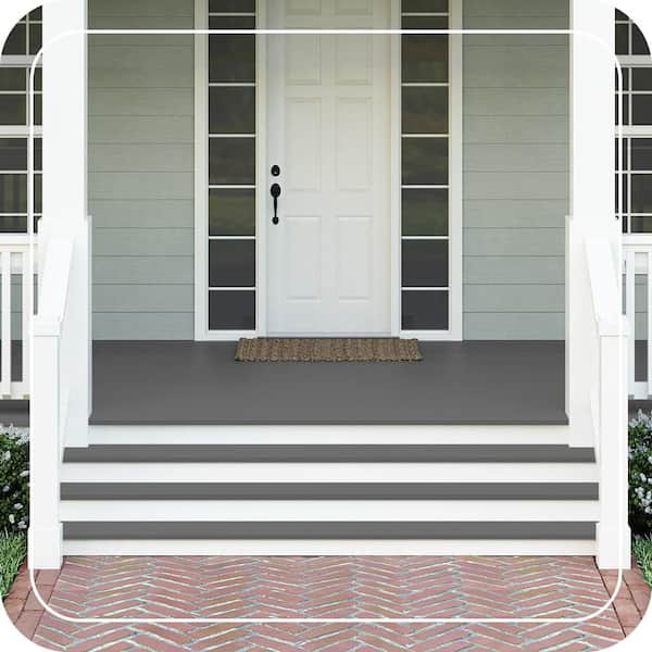 1 gal. #AE-48 Machine Gray Textured Low-Lustre Enamel Interior/Exterior Porch and Patio Anti-Slip Floor Paint