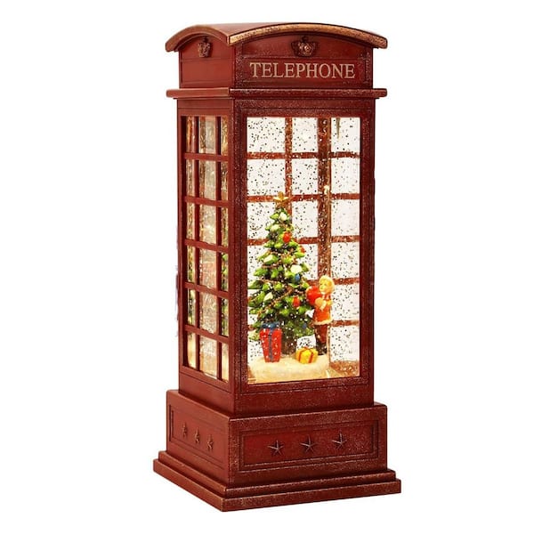 Christmas Lantern with 8 Pieces of Music Sparkling Christmas Child Crystal Keep Circling for Garden Decoration