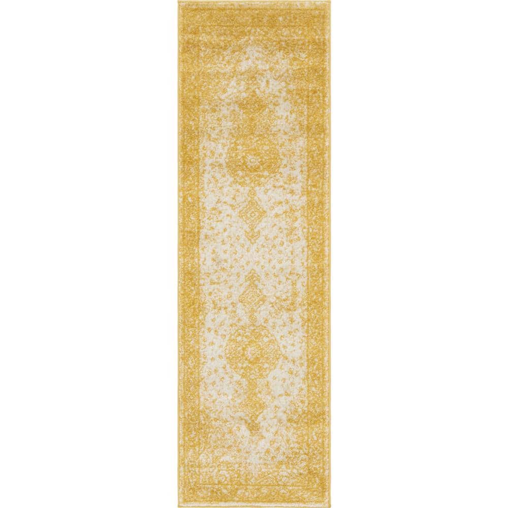 Bromley Collection Area Rug - Midnight (2 ft.  x 6 ft. 9 in. Runner Yellow/Ivory) price history on PriceWatchPro