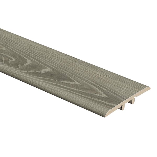 Zamma Sterling Oak/Gray Birch Wood 1/3 in. Thick x 1-3/4 in. Wide x 72 in. Length Vinyl Flooring T-Mold