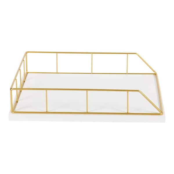 Grid Wire Letter Tray Gold - Threshold™