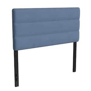 52.7 in. W Blue Fabric Full Headboard