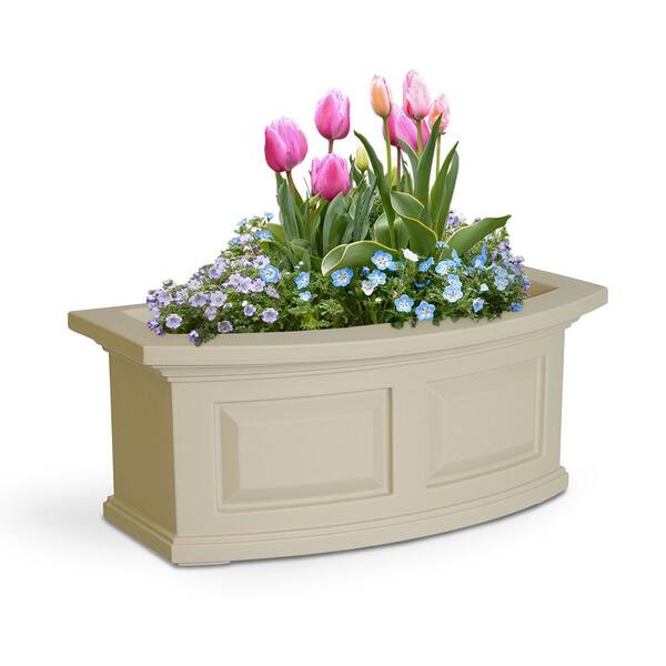 Mayne Self-Watering 2 ft. Nantucket Clay Plastic Window Box