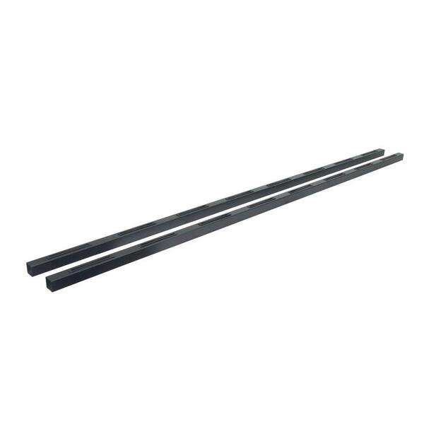 Fortress Railing Products Fe26 6 ft. Black Sand Steel Level Hand Rail (2-Pack)