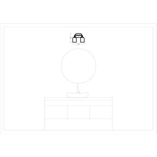 Generation Lighting - Emile Medium 13.25 in. 2-Light Satin Bronze Bathroom Vanity Light with Etched White Glass Shades