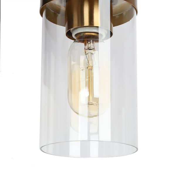 Zevni 27 in. 4-Light Black Vanity Light for Bathroom Modern
