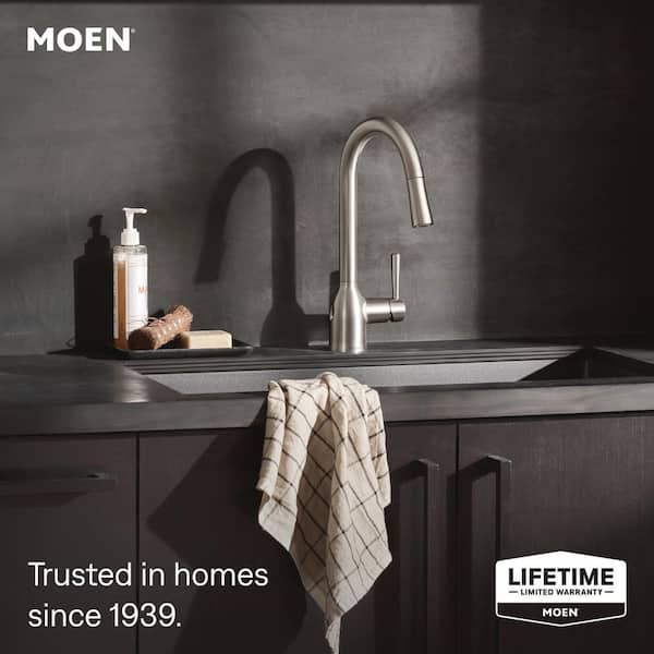 Adler Touchless Single-Handle Pull-Down Sprayer Kitchen Faucet with MotionSense Wave in Spot Resist Stainless