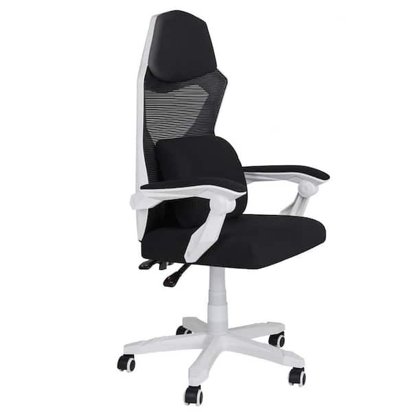 Boyel Living White Mesh High Back Adjustable Recliner Ergonomic Executive Office Chair with Lumbar Support