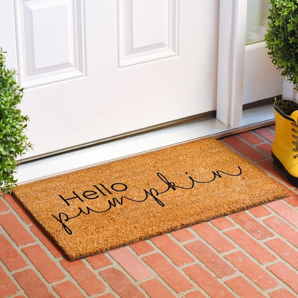 Hello Pumpkin Doormat, 17" x 29"