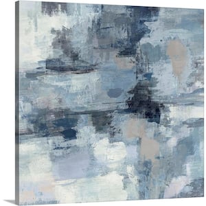 "In the Clouds - Indigo and Gray" by Silvia Vassileva Canvas Wall Art