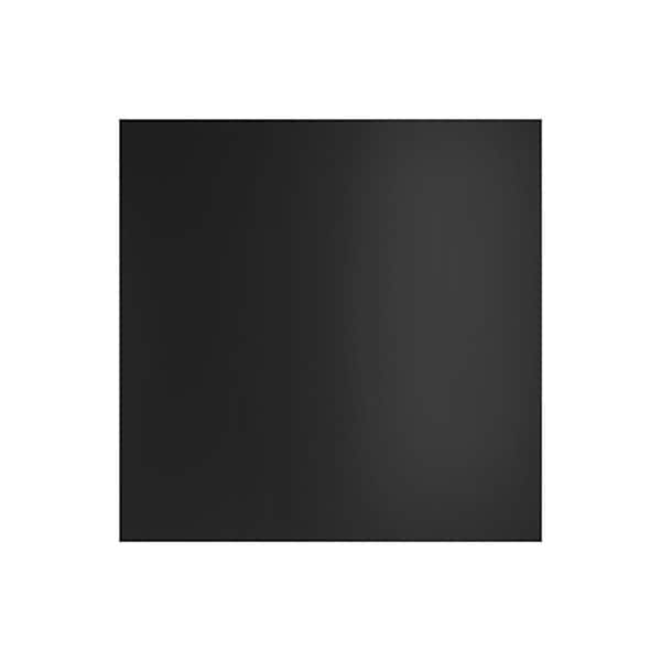 WeatherStrong Miami 13 in. W x 0.75 in. D x 13 in. H Black Cabinet Door Sample Pitch Black Matte
