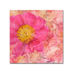 35 in. x 35 in. "Peony - Feminine Beauty" by Cora Niele Printed Canvas Wall Art