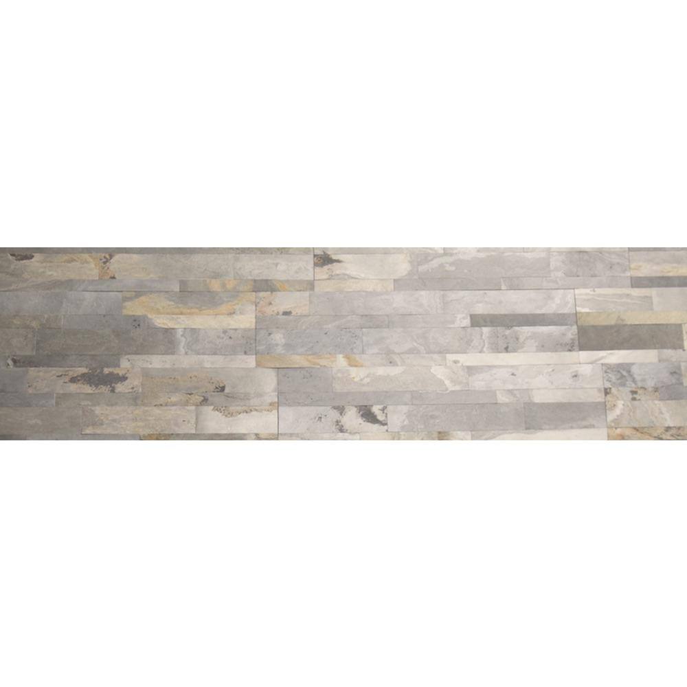 Harappa Gold Ultra Thin 6 in. x 24 in. Natural Stone Panel Siding (10-Pack)