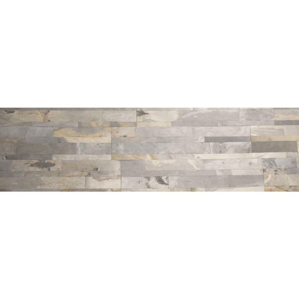 A Cornerstone Company LLC Harappa Gold Ultra Thin 6 in. x 24 in. Natural Stone Panel Siding (10-Pack)