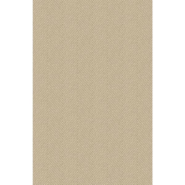 Seabrook Designs Wicker Cafe Chevron Embossed Vinyl Unpasted Wallpaper Roll 60.75 sq. ft.