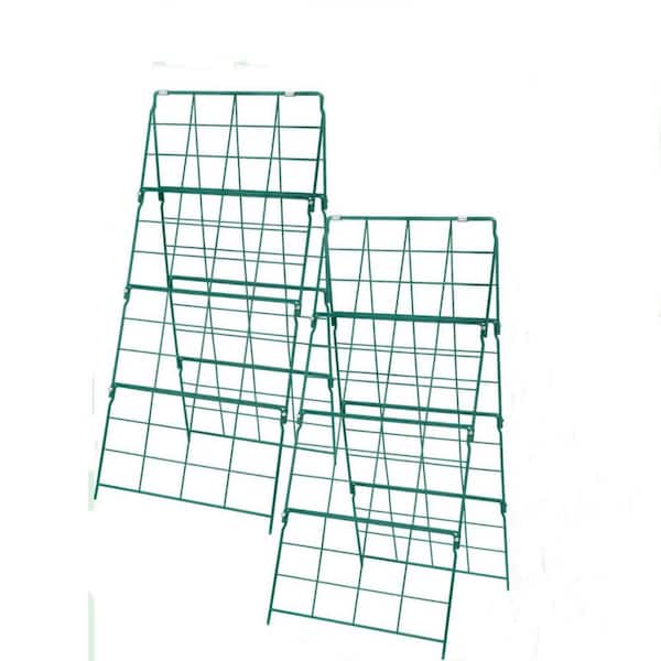 FAWEY TRED INC 42 in. Cucumber Trellis for Raised Garden Bed, Metal A-Frame Cucumber Trellis Support(2-Pack)