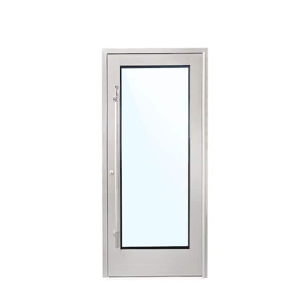 110 Series 72 in. x 84 in. Right-Hand/Outswing Silver Aluminum Commercial Door Kit