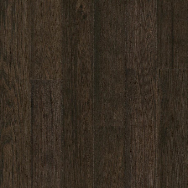 Bruce Hydropel Black Brown Hickory 7/16 in. T x 5 in. W Waterproof Engineered Hardwood Flooring (22.6 sqft/case)