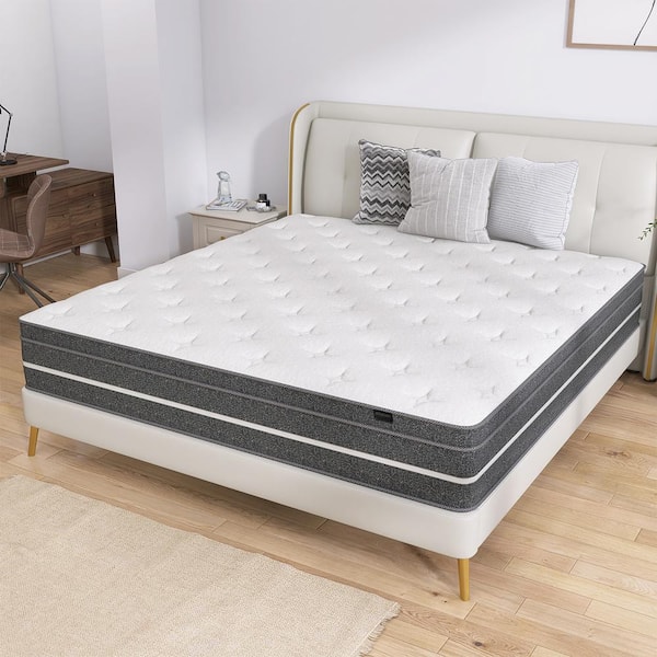 CHEVNI Durable Series King Medium Memory Foam 12 in. Bed-in-a-Box ...