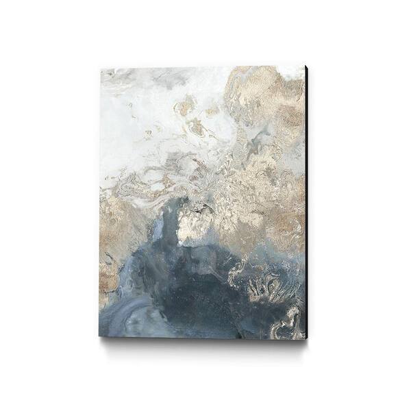 "Ocean Splash II Indigo Version" by PI Studio Abstract Wall Art 14 in. x 11 in.