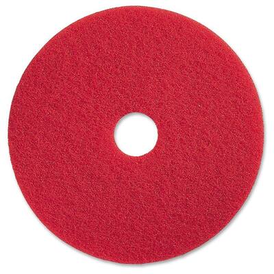 20 in. Red Buffing Floor Pad (5 per Carton)