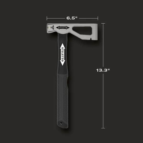 Stiletto 10 oz. Lathe Axe Fiberglass Hammer with 13 in. Handle