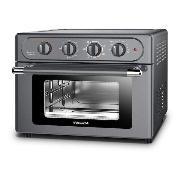 Costway 6 qt. Black 1700W Electric Air Fryer Oven 8-In-1