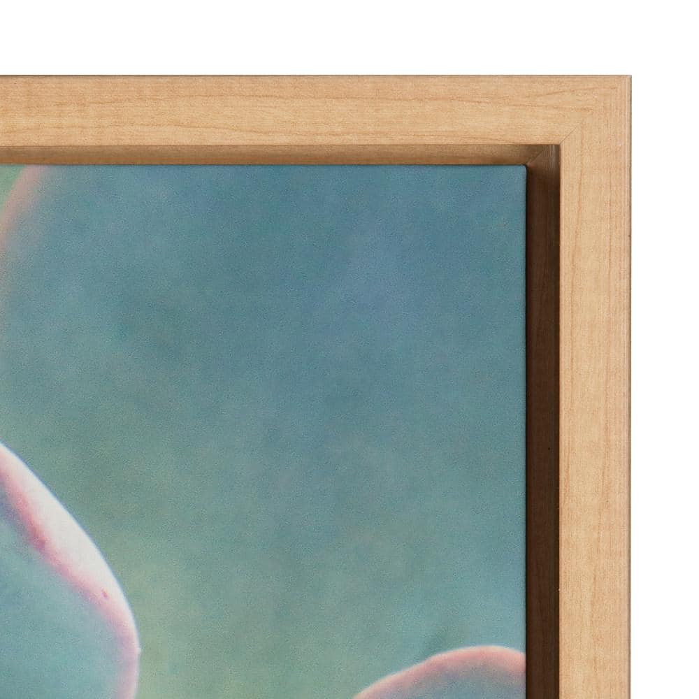 Natural Framed Succulent Canvas Wall Art for Kids' Nursery