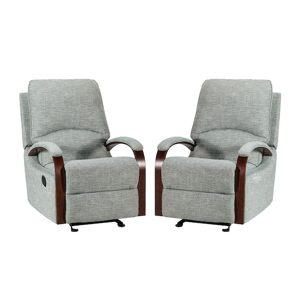 JAYDEN CREATION Deccan Sage Manual Recliner for Living Room (Set of 2)
