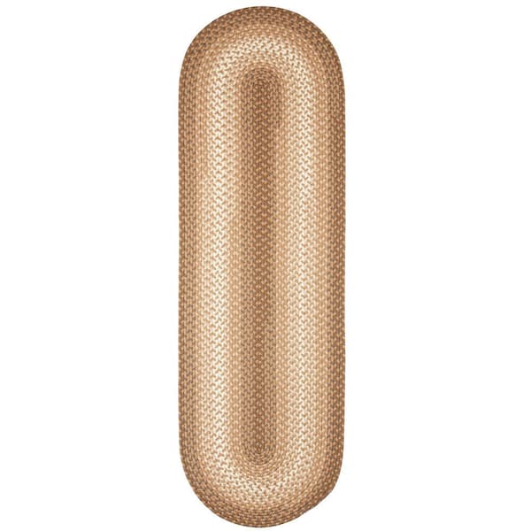 Pioneer Natural Multi 2 ft. x 6 ft. Indoor/Outdoor Braided Runner Rug