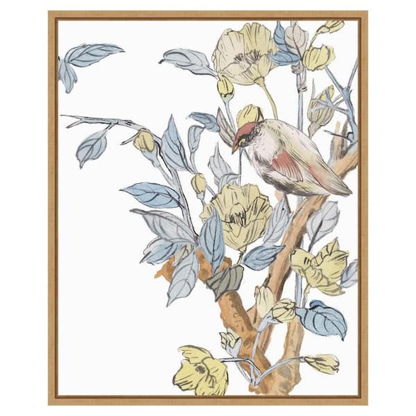 Amanti Art Poets Message II by Melissa Wang 23 in. W x 28 in. H Canvas Float Frame in Brown