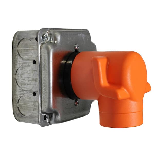 AC WORKS 1ft NEMA 14-30P to NEMA 6-20R with Breaker 20-Amp 4-wire To 3-wire  Grounding Single To Single Orange Basic Flexible Adapter in the Adapters &  Splitters department at